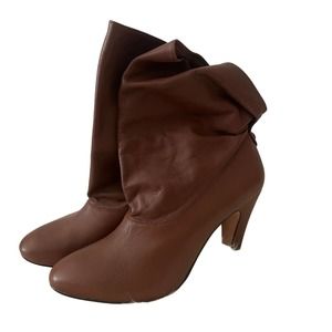 Ann Taylor Brown Leather Bootie 9M